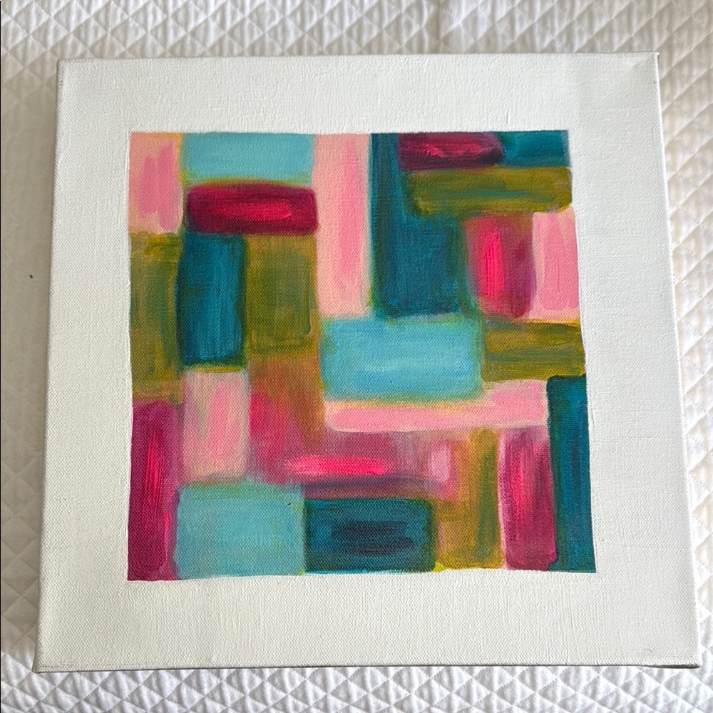 Original Abstract Multicolor Canvas Art